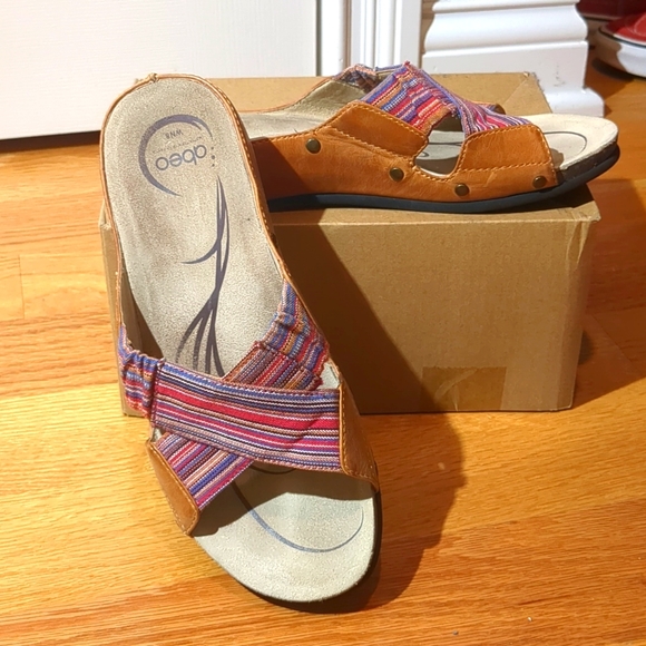 Abeo BIO System Neutral Footbed Sandals Black Sz 8 - Picture 2 of 11